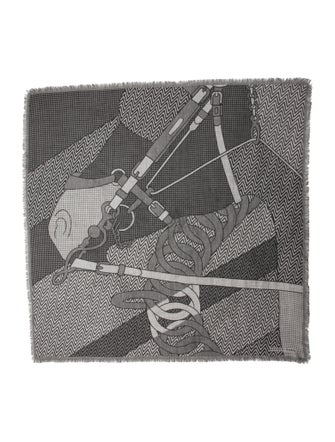 Hermès Harnais de Cabriolet Cashmere Scarf