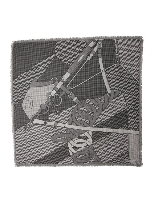 Hermès Harnais de Cabriolet Cashmere Scarf