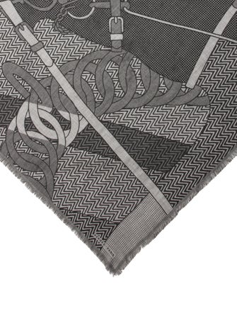 Hermès Harnais de Cabriolet Cashmere Scarf