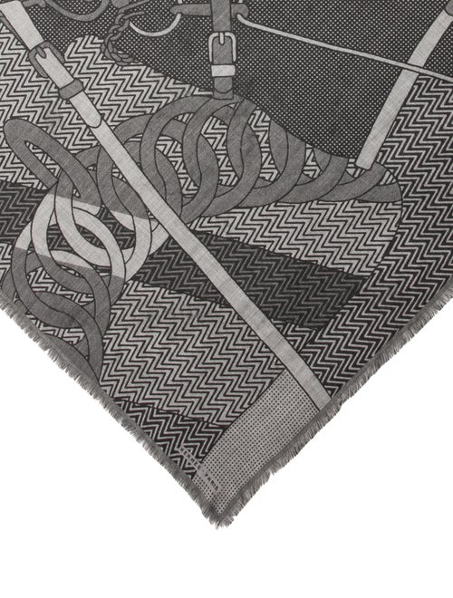 Hermès Harnais de Cabriolet Cashmere Scarf