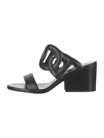 Hermès Lipari 70 Leather Slides