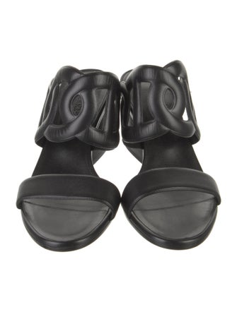 Hermès Lipari 70 Leather Slides