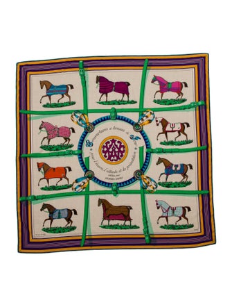 Hermès Couvertures et Tenues de Jour Silk Shawl