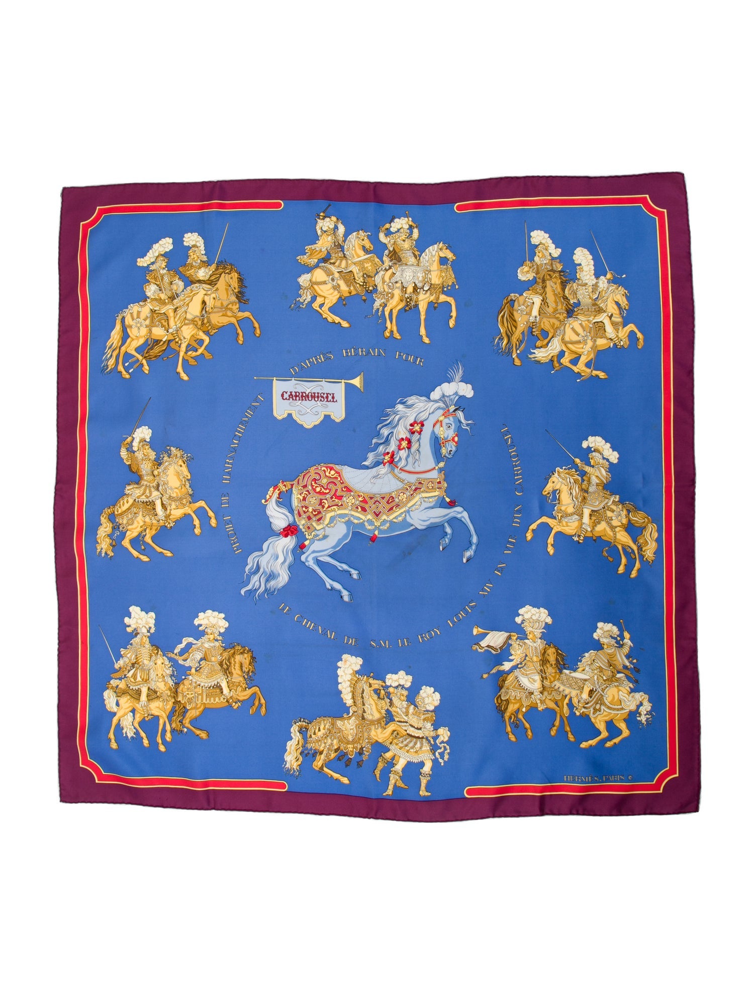 Hermès Carrousel Silk Scarf