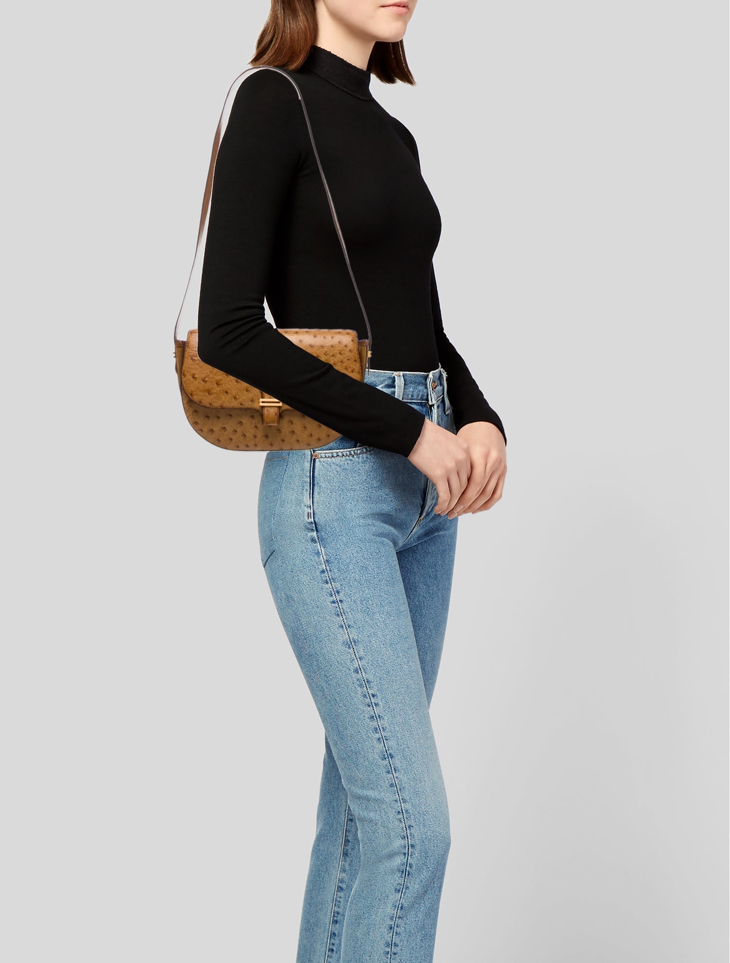 Hermès Ostrich Shoulder Bag