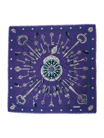 Hermès Les Clés Silk Scarf