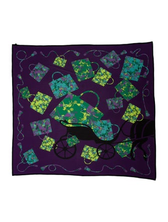 Hermès Kelly en Caleche Jersey Silk Scarf