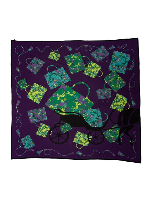 Hermès Kelly en Caleche Jersey Silk Scarf