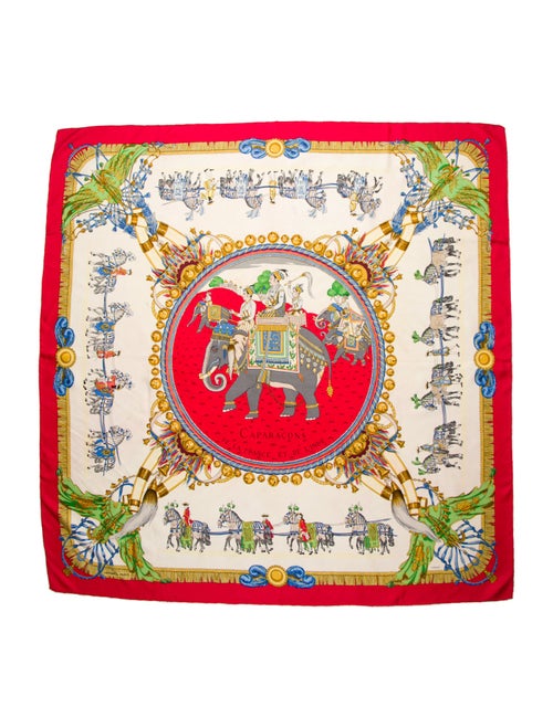 Hermès Caparaçons de la France et de L'Inde Silk Scarf