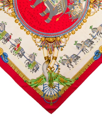 Hermès Caparaçons de la France et de L'Inde Silk Scarf