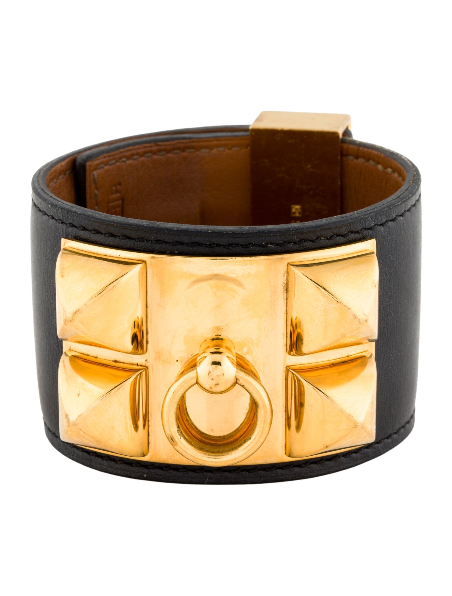 Hermès Leather Collier de Chien Wrap Bracelet
