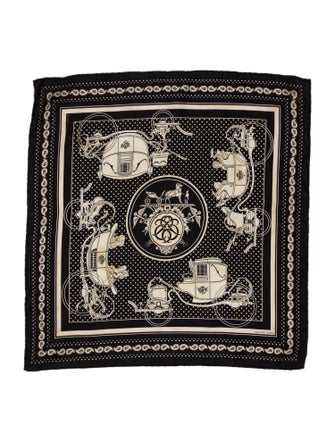 Hermès Ex-Libris Bandana Silk Scarf