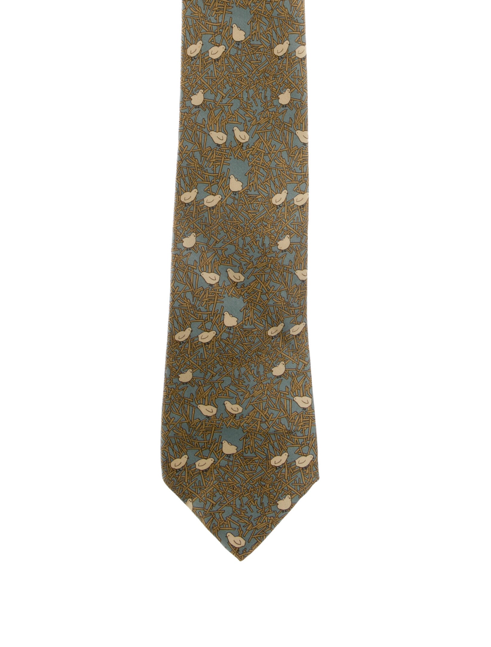 Hermès Silk Patterned Tie
