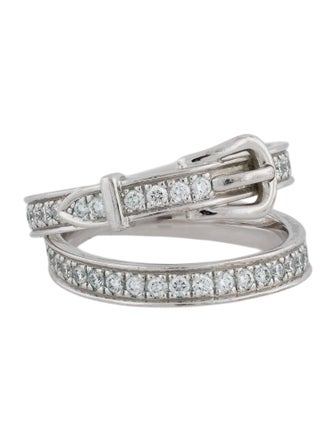 Hermès 18K Diamond Etriviere Ring, Medium Model