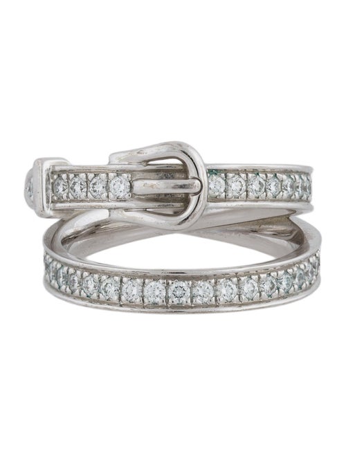 Hermès 18K Diamond Etriviere Ring, Medium Model