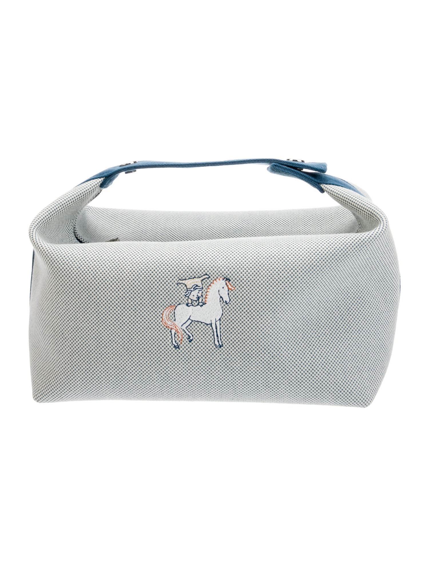 Hermès Large Toile Bride-A-Brac Cabriole Case