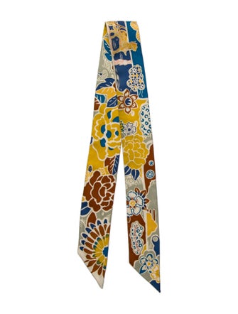 Hermès Bingata Silk Twilly Scarf