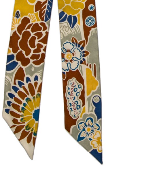 Hermès Bingata Silk Twilly Scarf