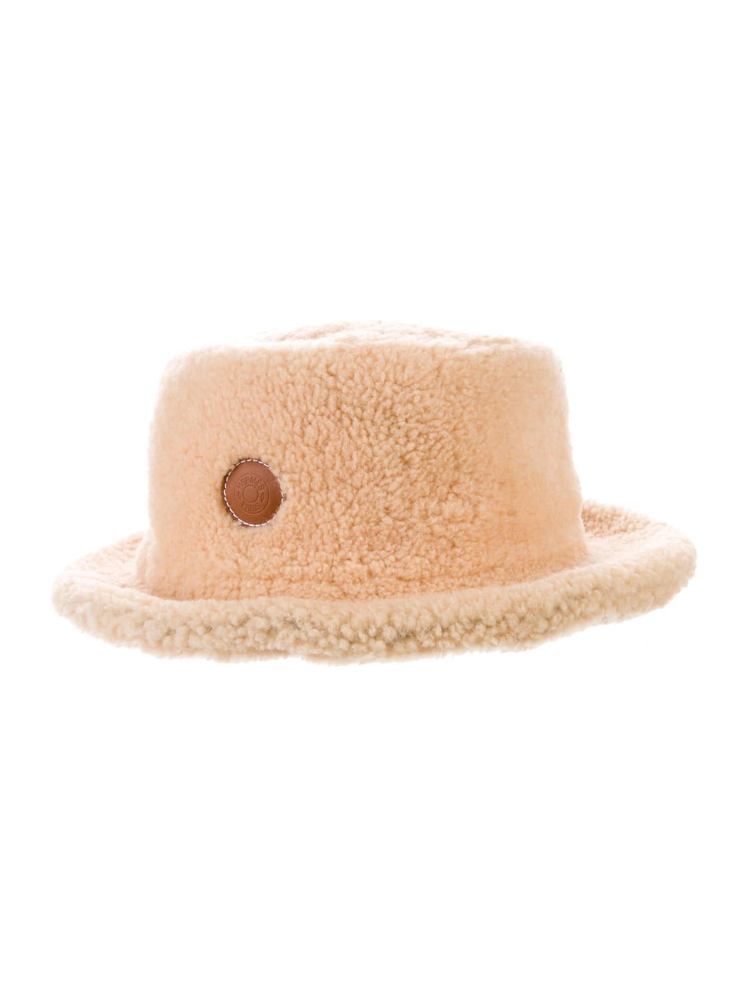 Hermès Shearling Fauve Bucket Hat