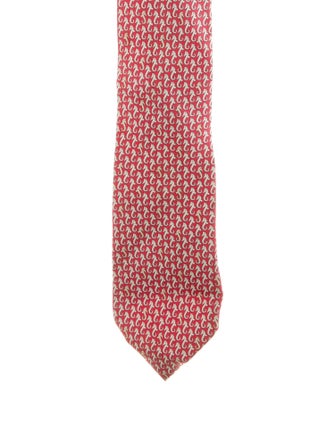 Hermès Patterned Silk Tie