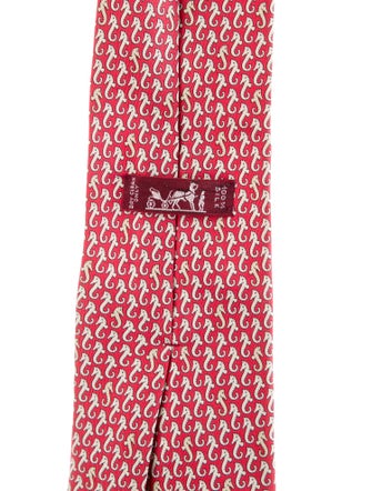 Hermès Patterned Silk Tie