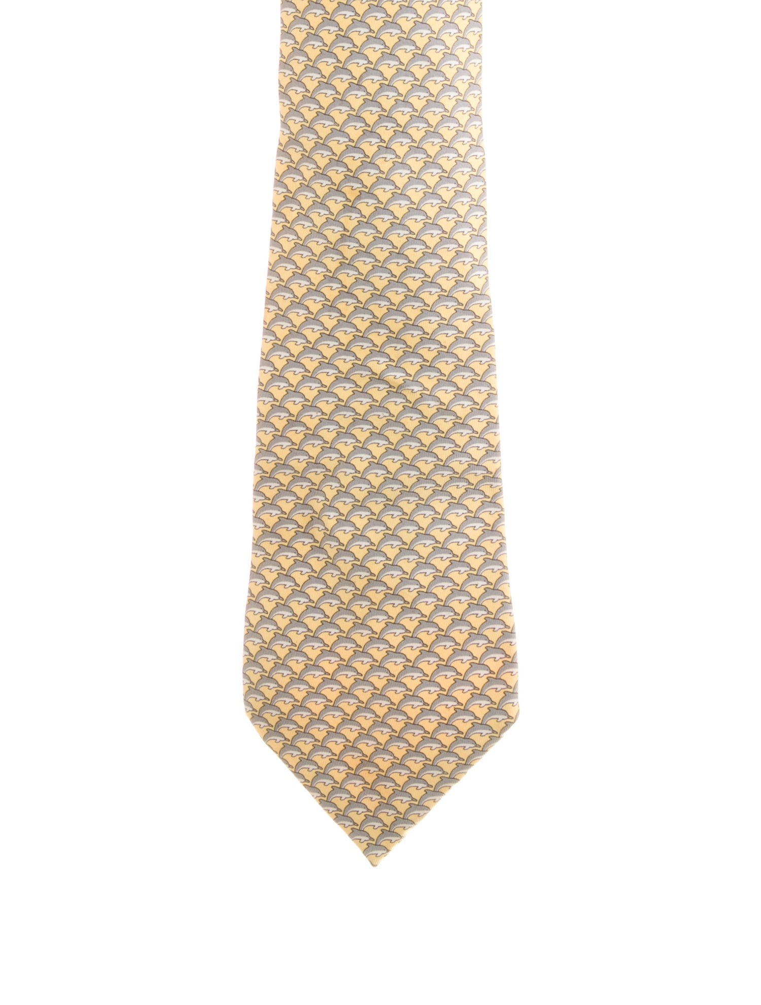 Hermès Patterned Silk Tie