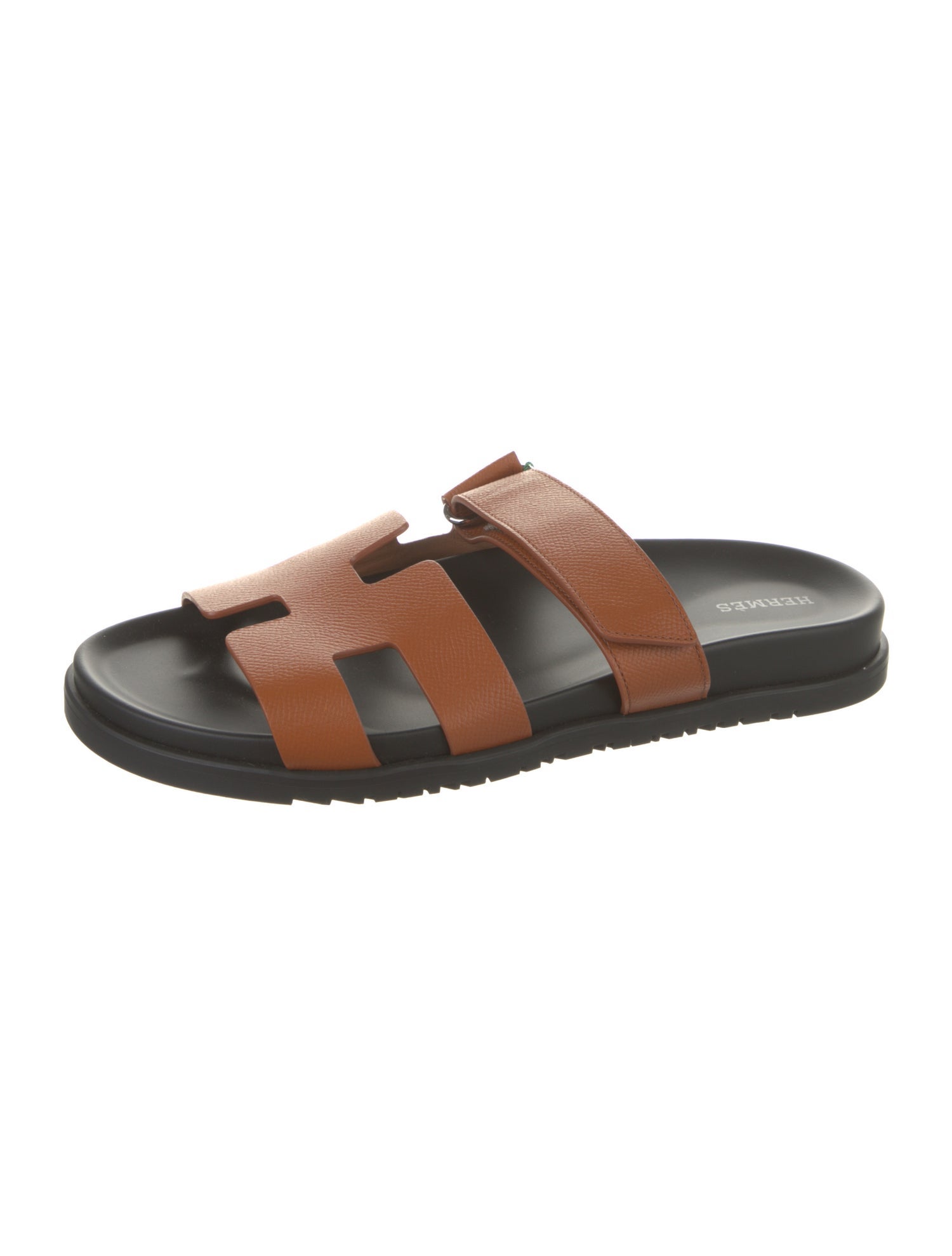 Hermès Chypre Leather Slides