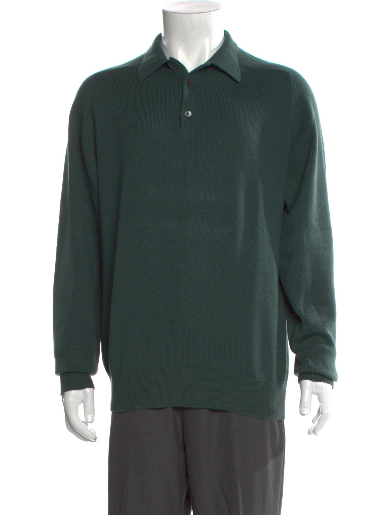 Hermès Cashmere Mock Neck Polo Sweater
