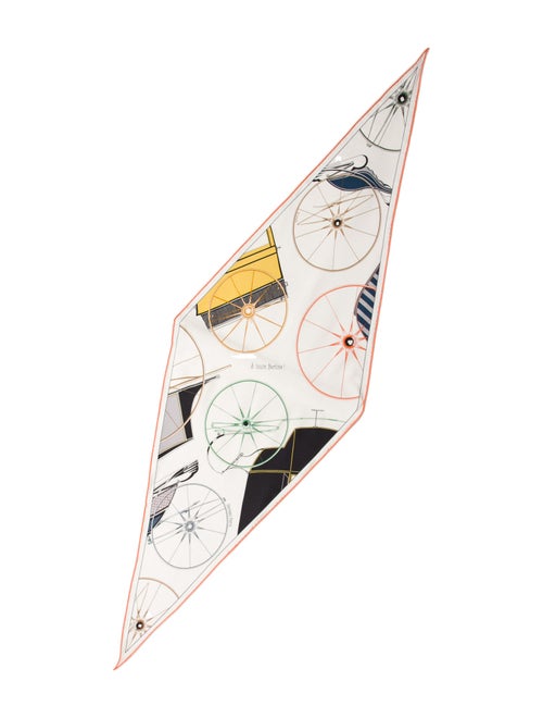 Hermès A Toute Berline ! Losange Silk Scarf