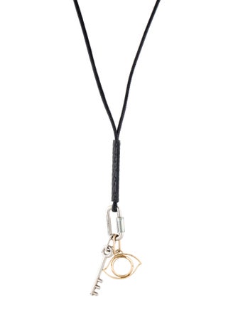 Hermès Leather Curiosite Pendant Necklace