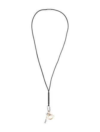 Hermès Leather Curiosite Pendant Necklace