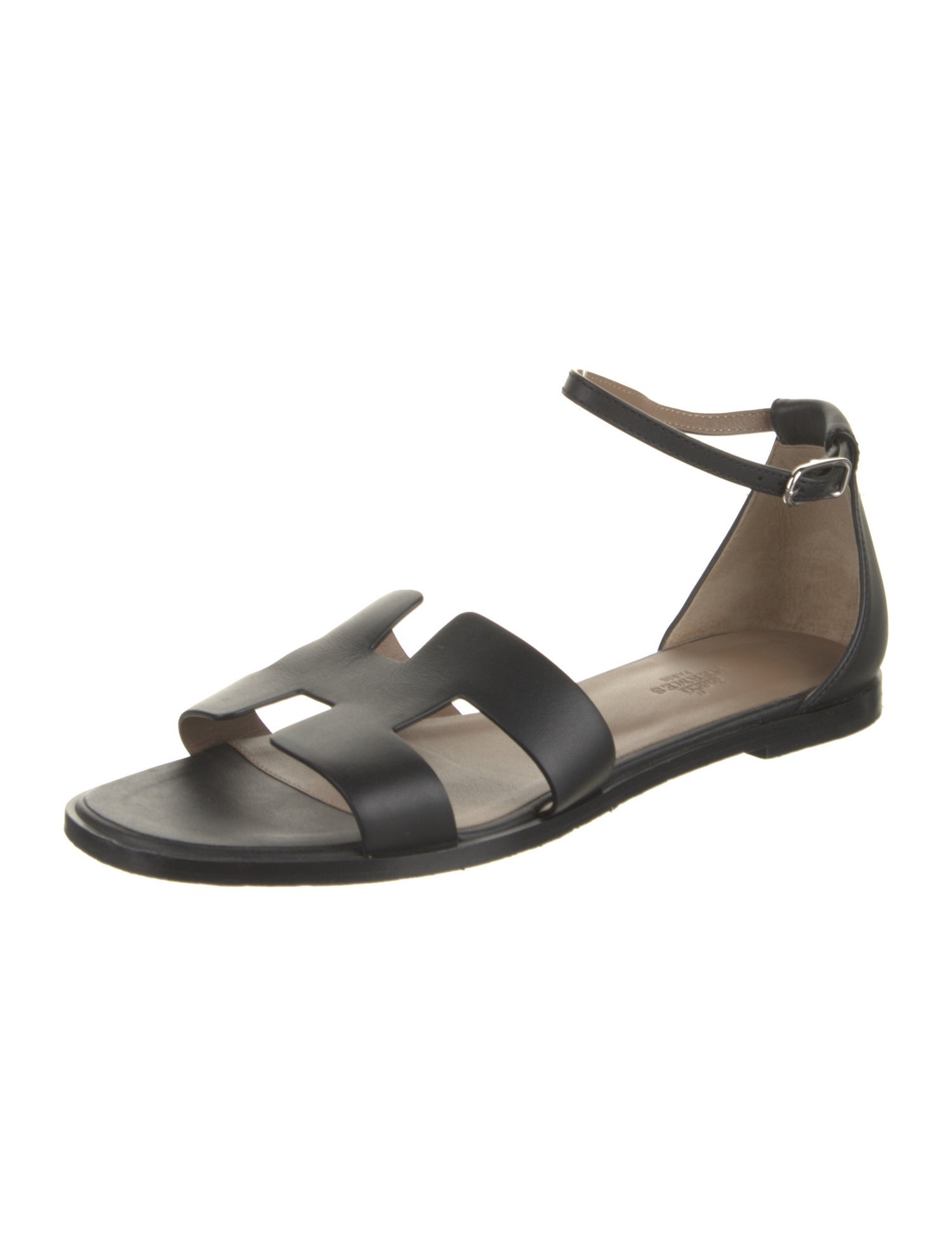 Hermès Santorini H Logo Sandals