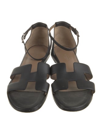 Hermès Santorini H Logo Sandals
