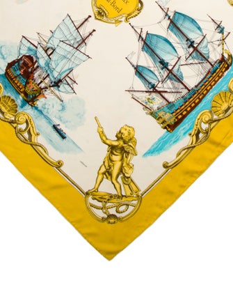 Hermès Vaisseaux de Haut-Bord Silk Scarf