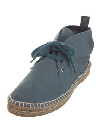 Hermès Canvas Lace-Up Boots