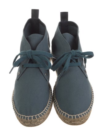 Hermès Canvas Lace-Up Boots