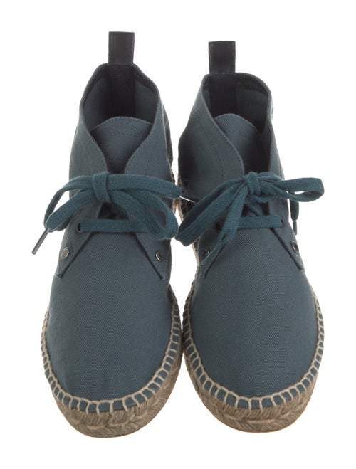 Hermès Canvas Lace-Up Boots