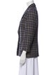 Hermès Wool Plaid Print Blazer