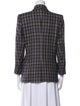 Hermès Wool Plaid Print Blazer