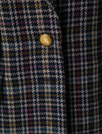 Hermès Wool Plaid Print Blazer