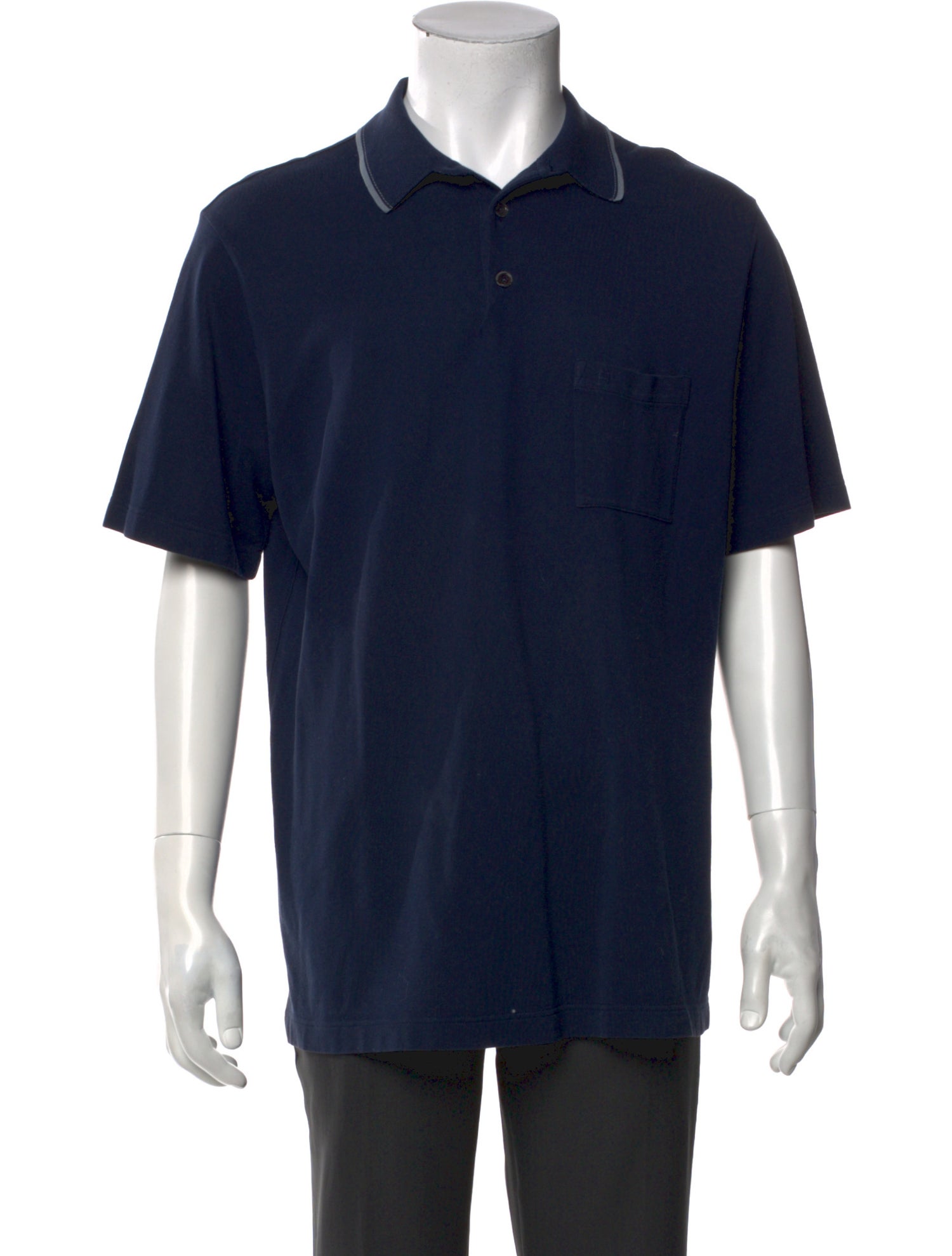 Hermès V-Neck Short Sleeve Polo Shirt