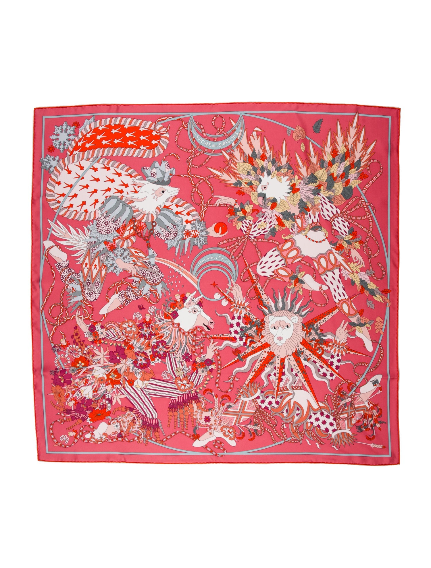 Hermès Le Sacre Des Saisons Silk Scarf w/ Tags