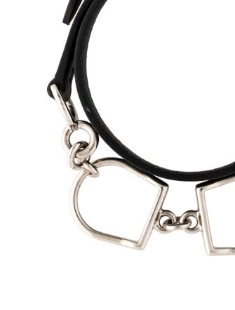 Hermès Leather Etrier Double Tour Bracelet