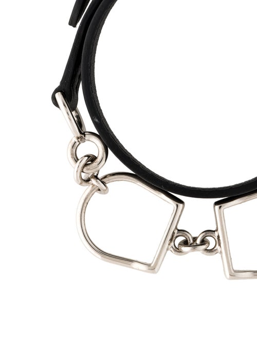 Hermès Leather Etrier Double Tour Bracelet