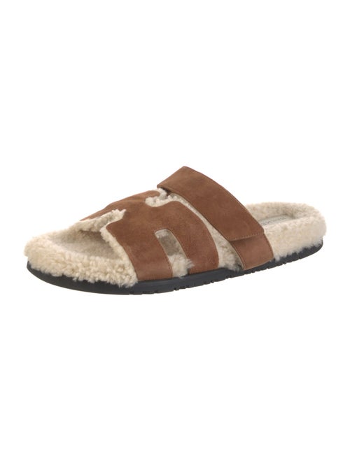 Hermès Chypre Suede Slides