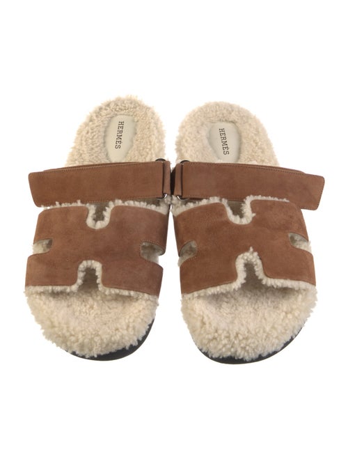 Hermès Chypre Suede Slides