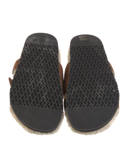 Hermès Chypre Suede Slides