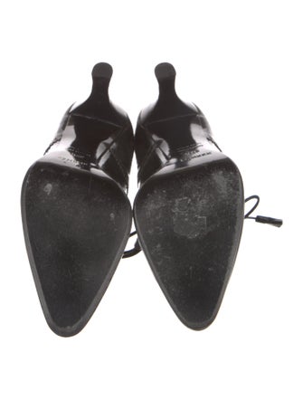 Hermès Patent Leather Lasercut Accents Pumps