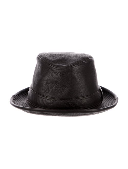 Hermès Leather Fedora Hat
