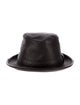 Hermès Leather Fedora Hat